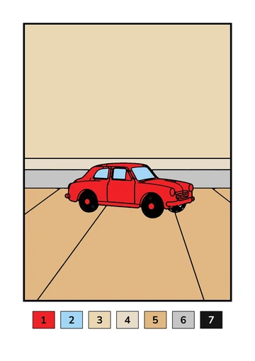 The page colored in